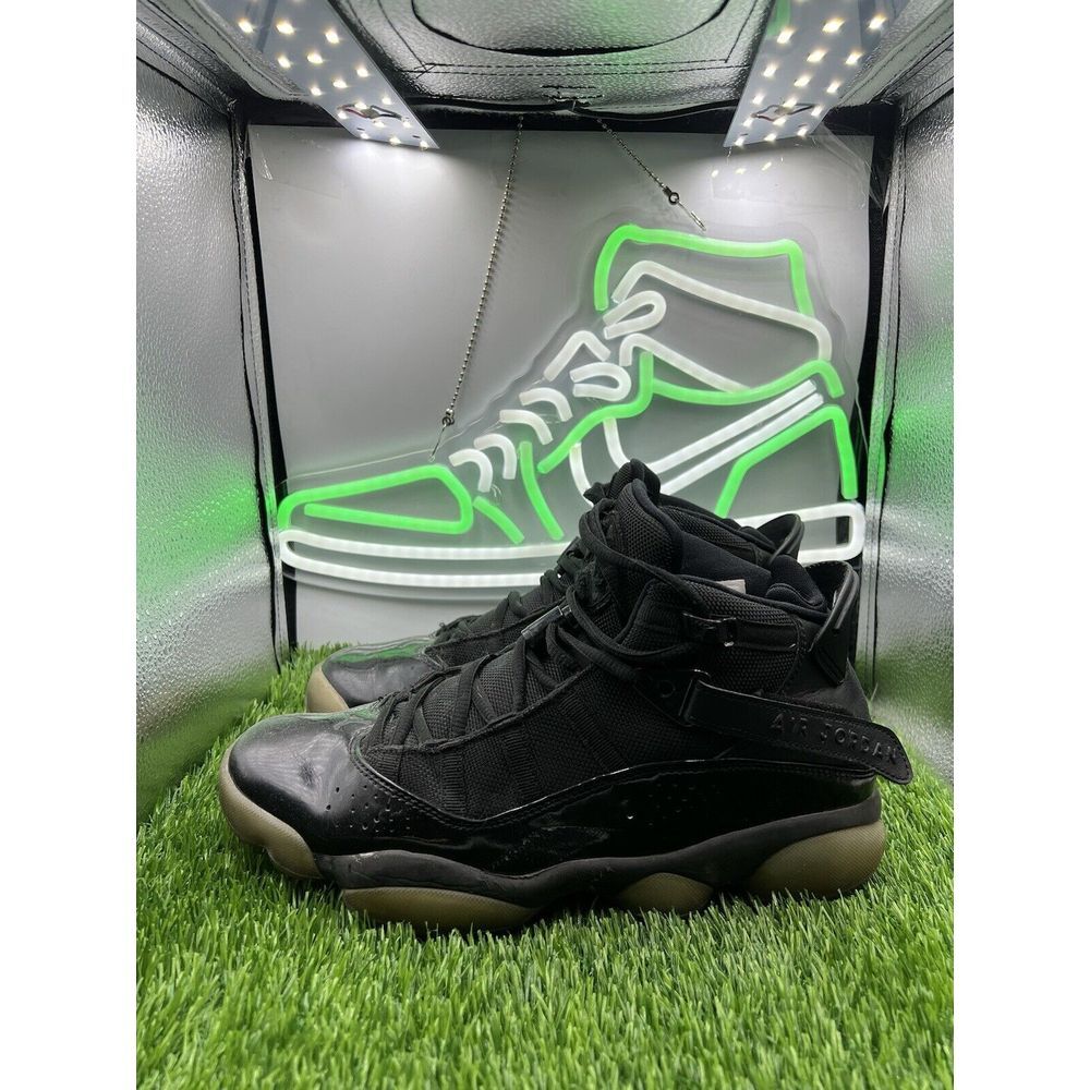 Nike Air Jordan 6 Rings Basketball‎ Shoes Black Ice 2018 322992-011 Men's Size 8